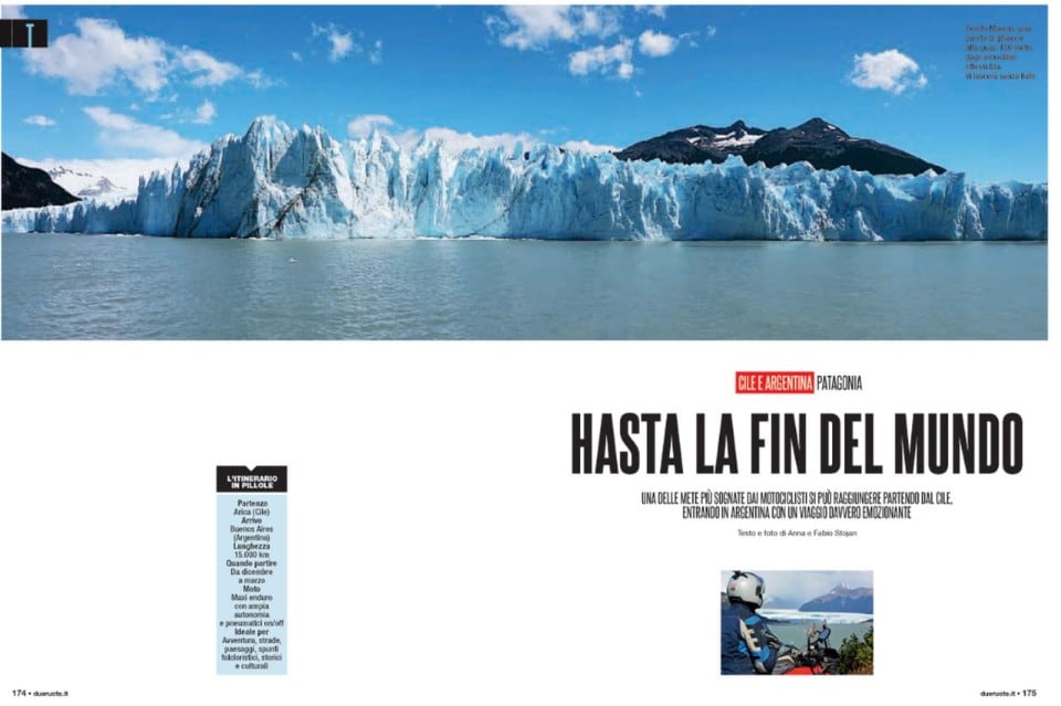 Su Dueruote di Giugno alla scoperta della Patagonia