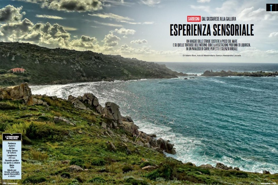 Su Dueruote di Luglio: Sardegna un'esperienza sensoriale