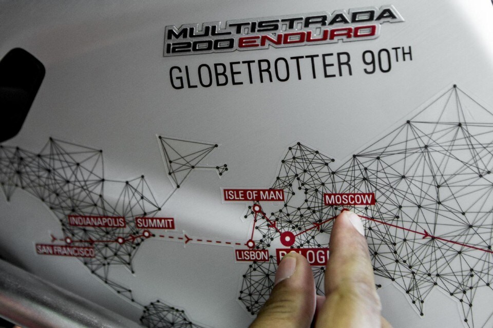 Partito Globetrotter 90°, il giro del mondo per i 90 anni Ducati