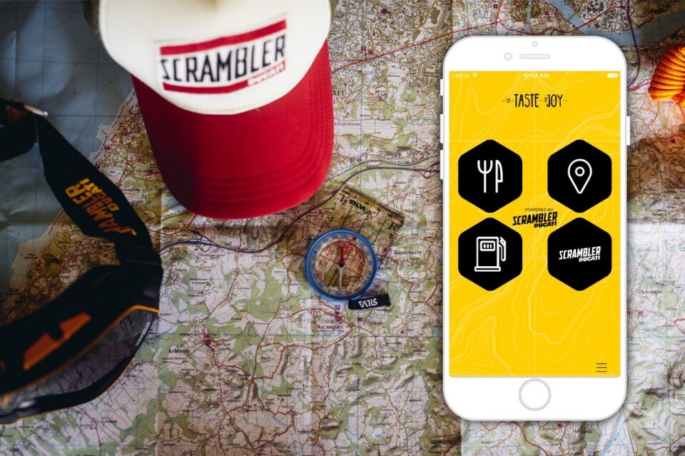 Taste of Joy: un'App per viaggi di gusto in stile Scrambler