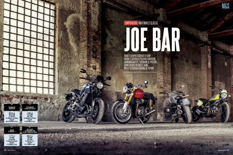 Su Dueruote di Agosto, la comparativa delle maxi naked classic