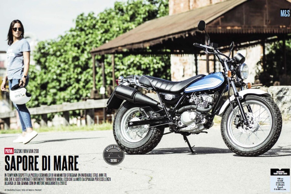 Su Dueruote di Settembre, la prova della Suzuki Van Van 200