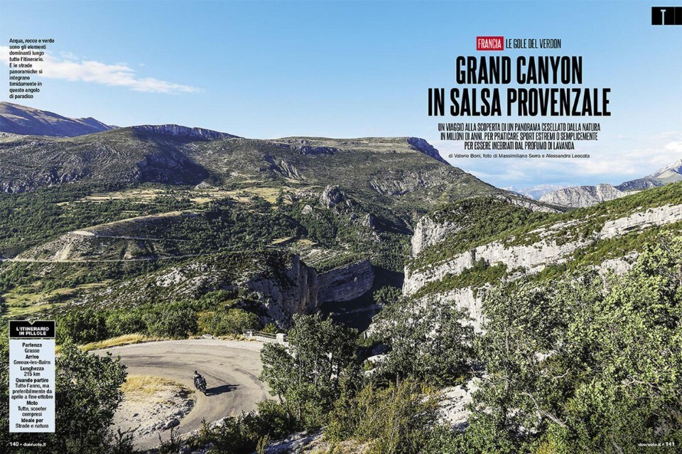 Su Dueruote di Ottobre: Francia, le Gole del Verdon