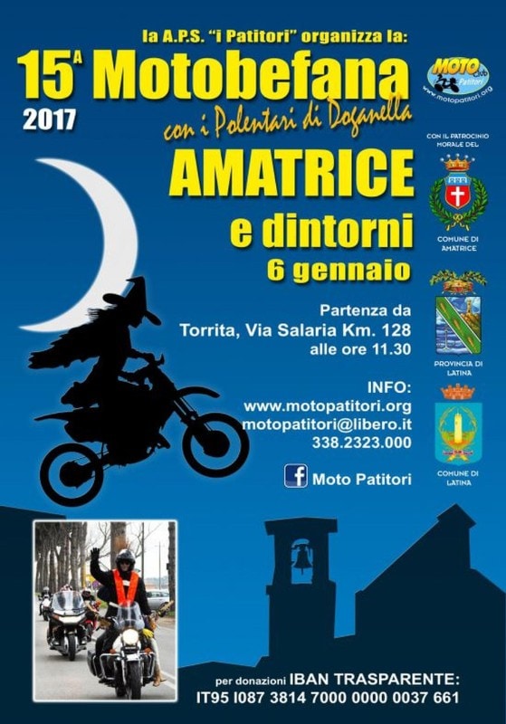 Una Motobefana pro terremotati ad Amatrice 