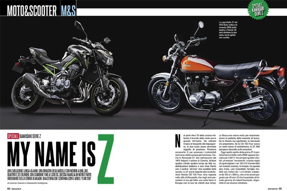 Su Dueruote di Aprile: speciale Kawasaki serie Z