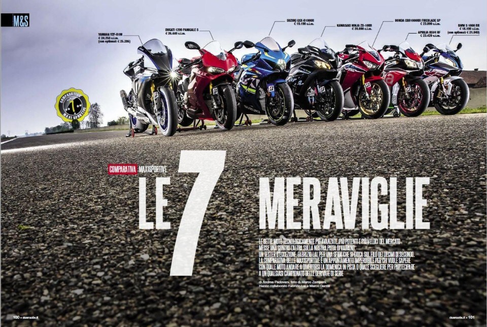 Su Dueruote di Maggio: la comparativa delle maxisportive