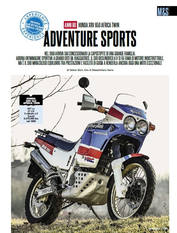Su Dueruote di Giugno: riscopriamo la Honda XRV 650 Africa Twin
