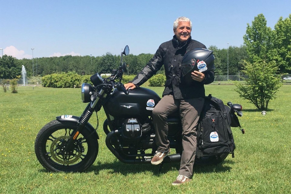 Riso Scotti nutre il pianeta. In sella alla Moto Guzzi