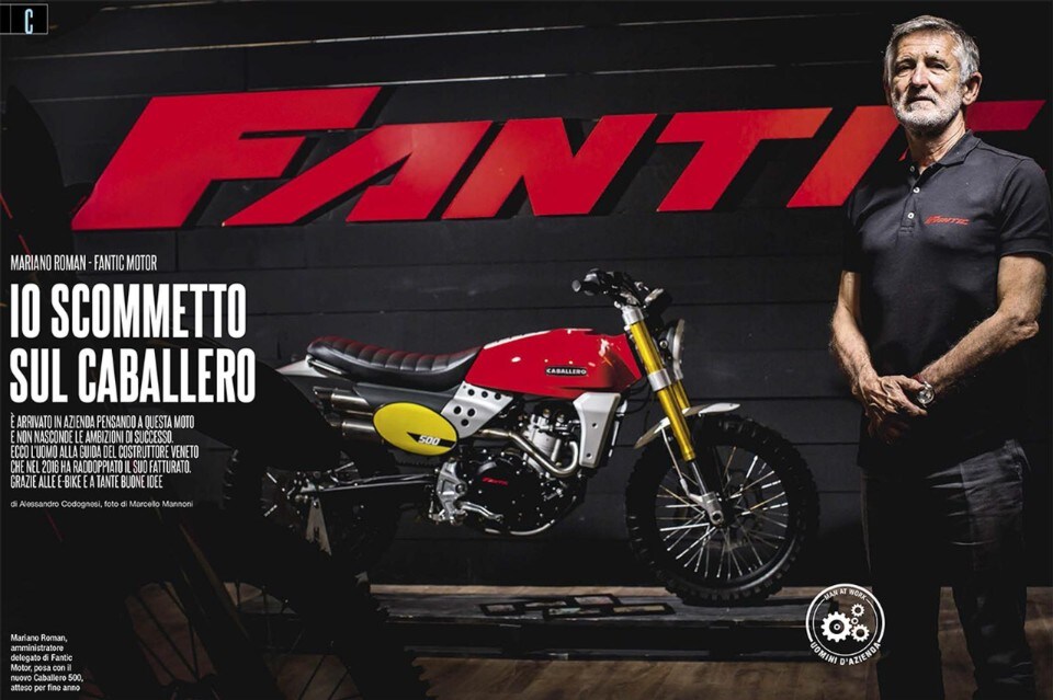Su Dueruote di Agosto: Mariano Roman, il presente e il futuro di Fantic Motor