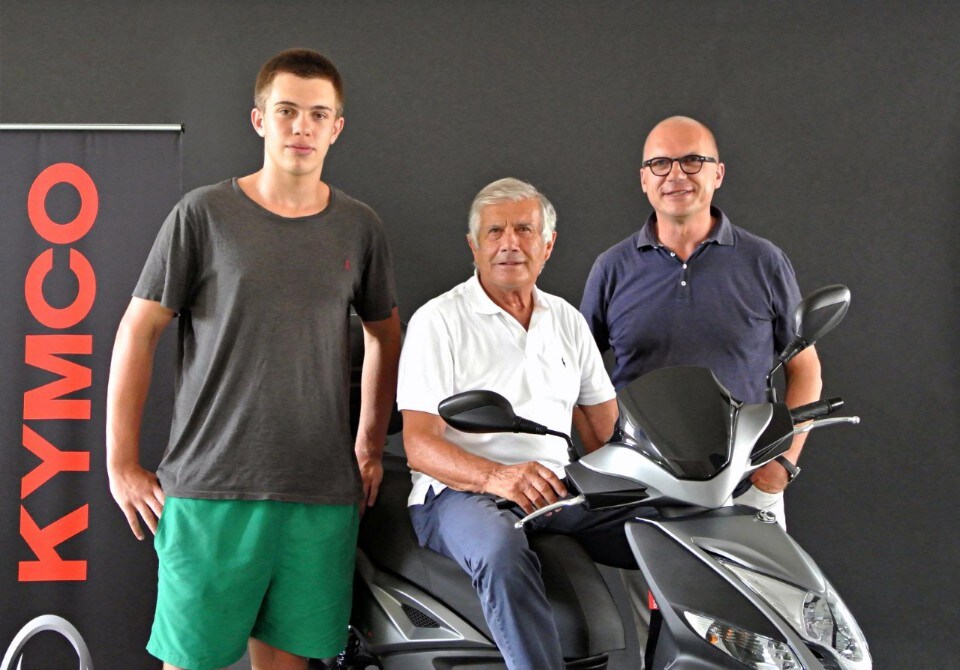 Un Kymco Agility 125i R16 + per Giacomo Agostini
