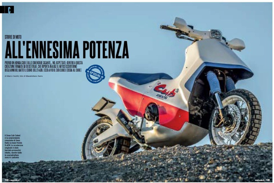 Su Dueruote di gennaio: l'Honda X-ADV diventa un Cub