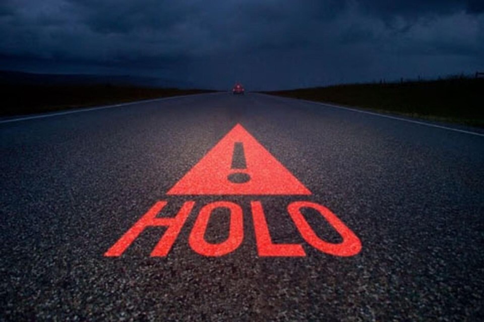 Holo, il primo triangolo virtuale per motociclisti