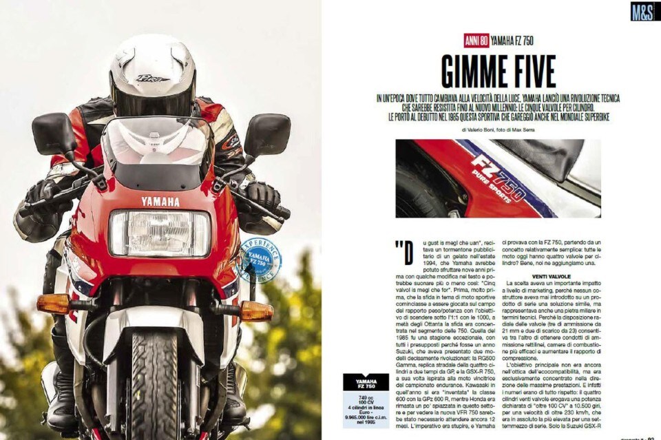 Su Dueruote di Febbraio: riscopriamo la Yamaha FZ 750