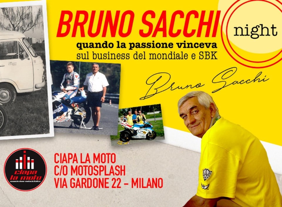 Da Ciapa la moto una serata dedicata a Bruno Sacchi
