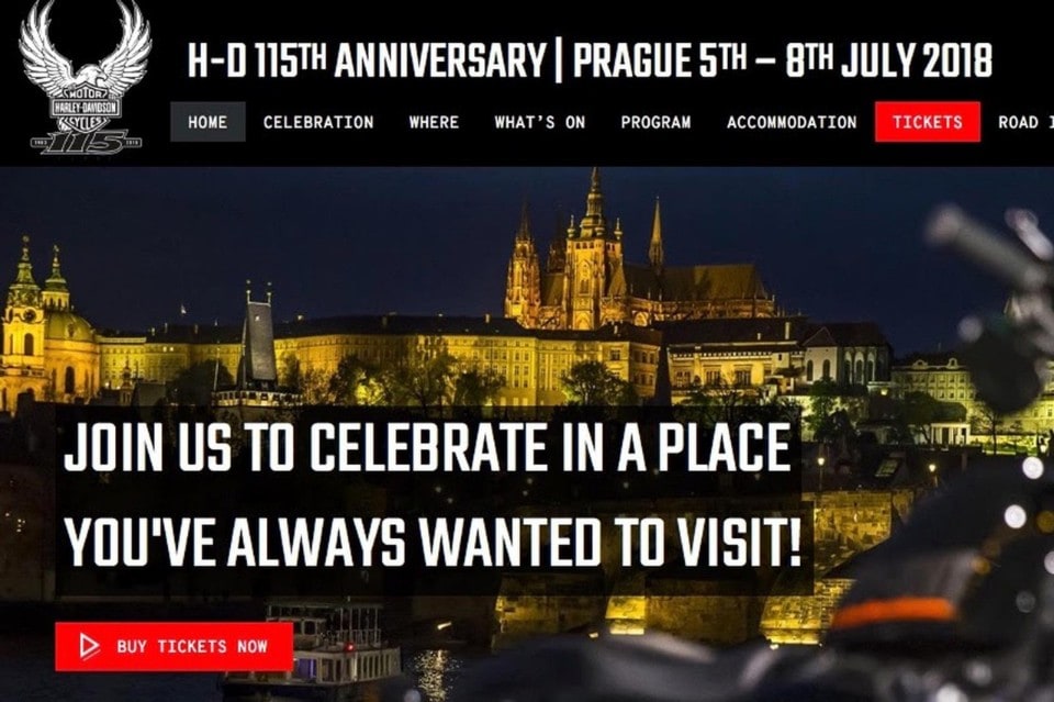 Harley-Davidson festeggia i 115 anni a Praga