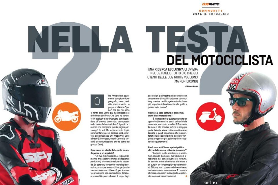 Su Dueruote di Agosto: il sondaggio Doxa sui motociclisti