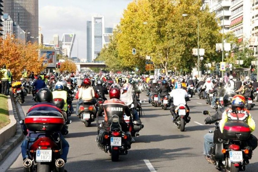 Madrid contro i motociclisti