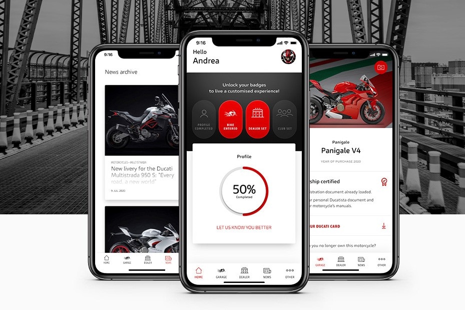 MyDucati App: il mondo Ducati sullo smartphone