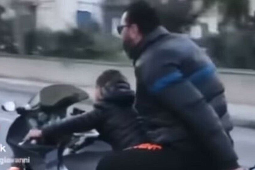 Palermo: bambino di 8 anni guida moto, multato un amico di famiglia 