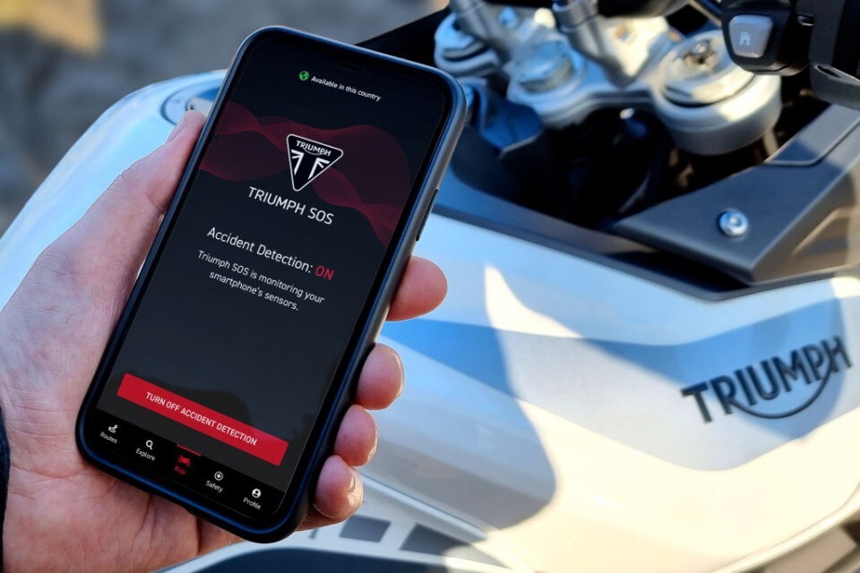 Nasce il sistema di emergenza Triumph SOS
