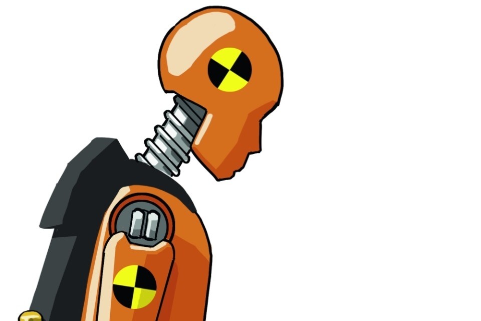 Airbag da moto: un disegno per capire quando si attiva