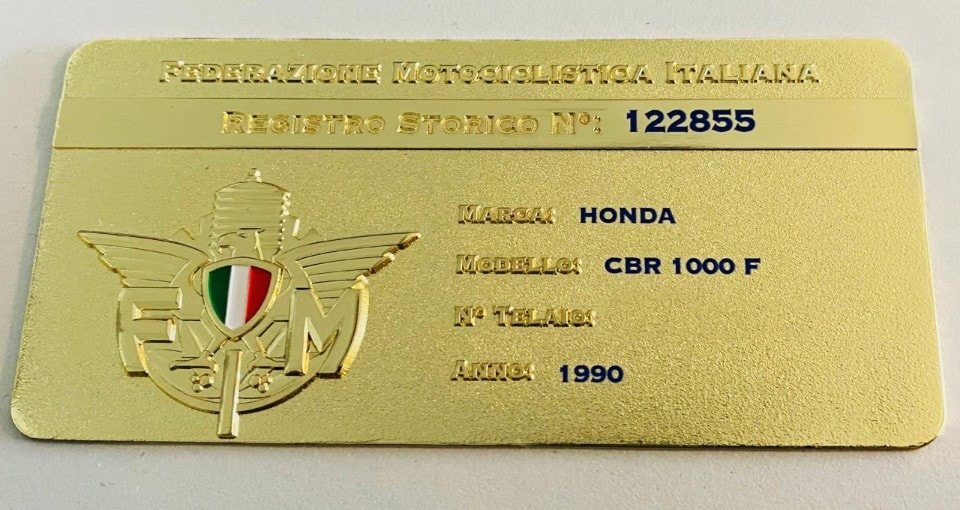 FMI: la nuova targa del Registro storico