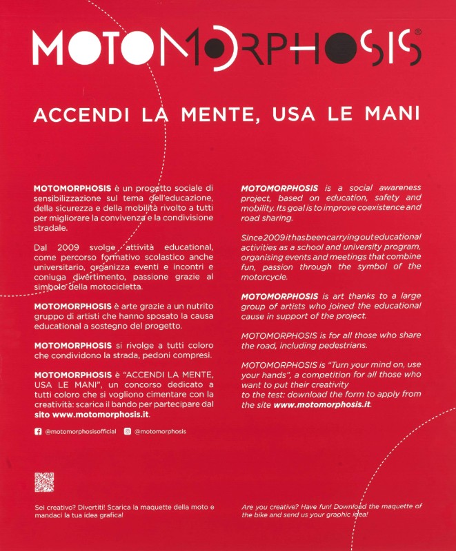 Una Moto-scultura di Ugo Nespolo all'asta per beneficenza 