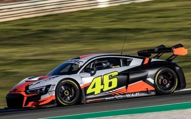 Valentino Rossi prova l'Audi R8 GT3 del Team WRT