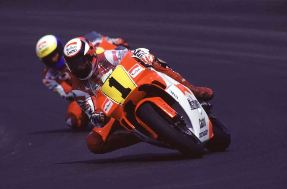 Wayne Rainey torna in sella alla Yamaha YZR500