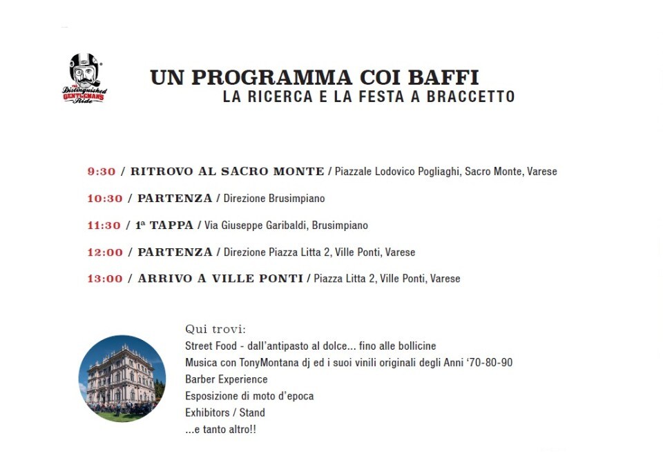 Distinguished Gentleman's Ride Varese 2022