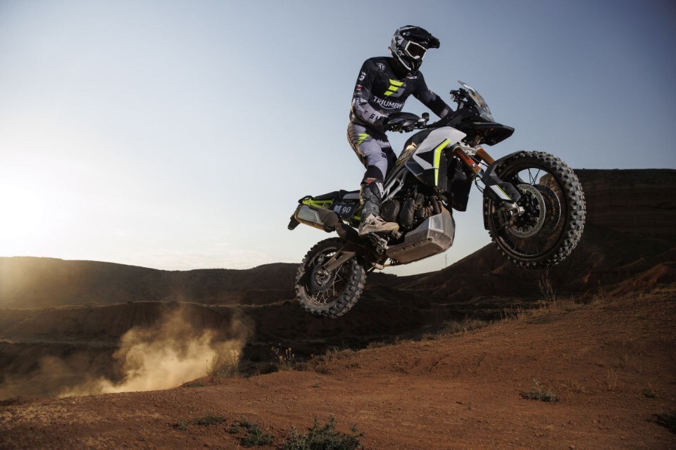 Ivan Cervantes alla Baja Aragon con una Triumph Tiger 900