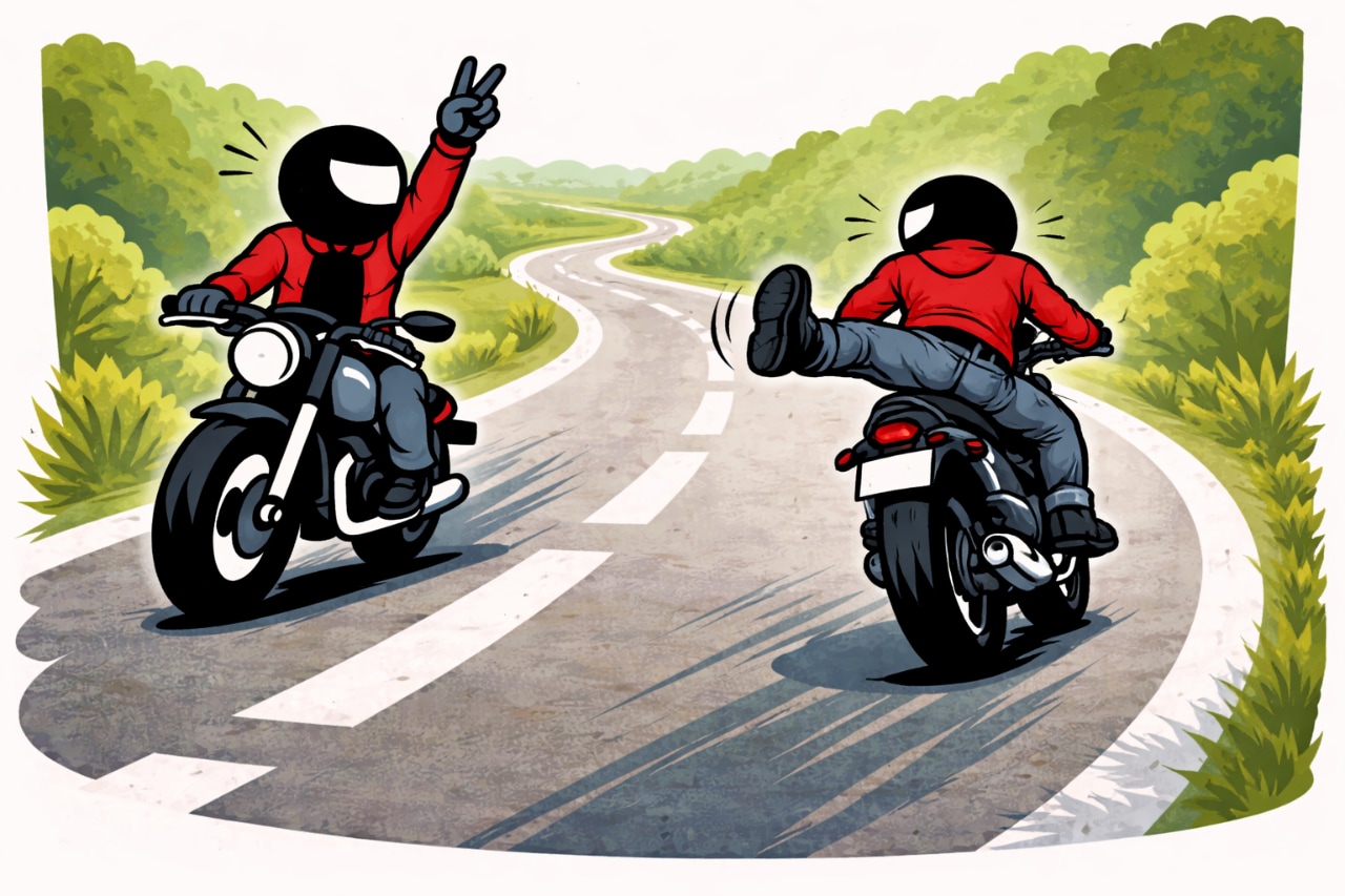 Motociclisti: i diversi modi di salutarsi