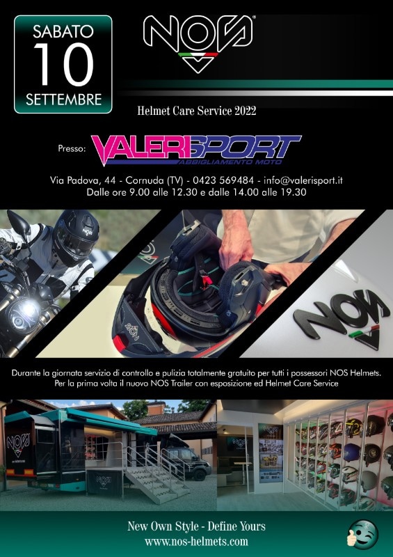 NOS Helmets Care day, il tuo casco in buone mani