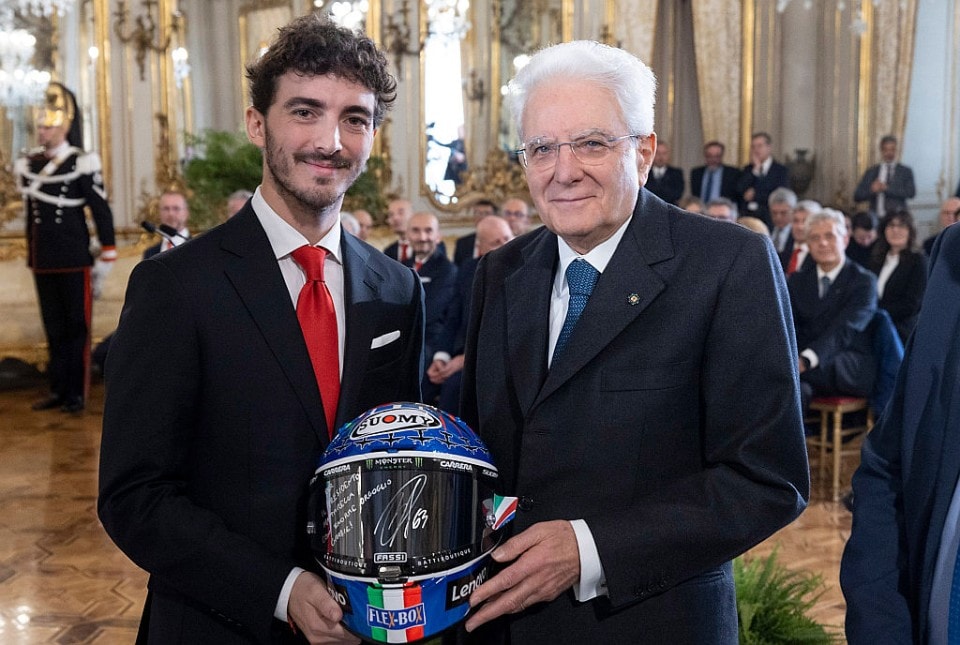 Mattarella riceve Bagnaia al Quirinale