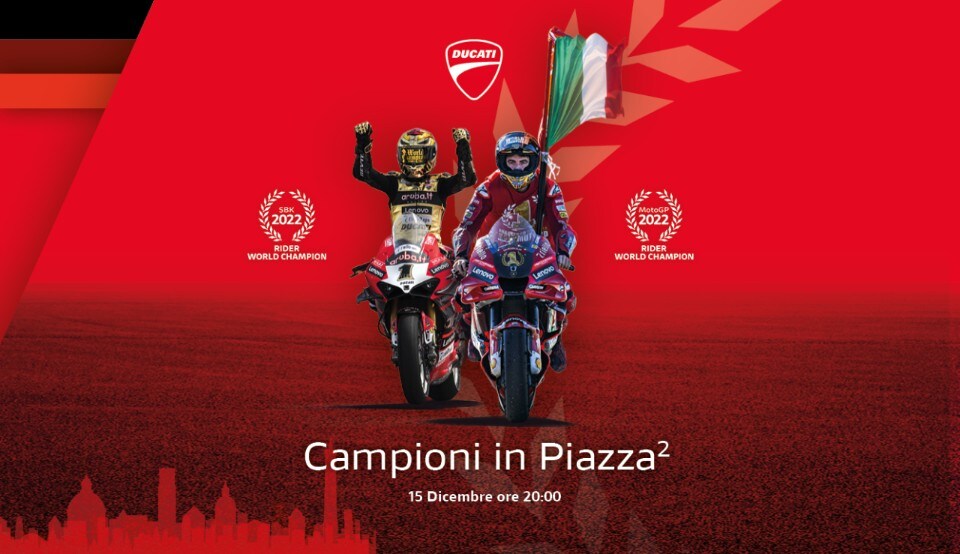 Campioni in Piazza: la festa Ducati a Bologna