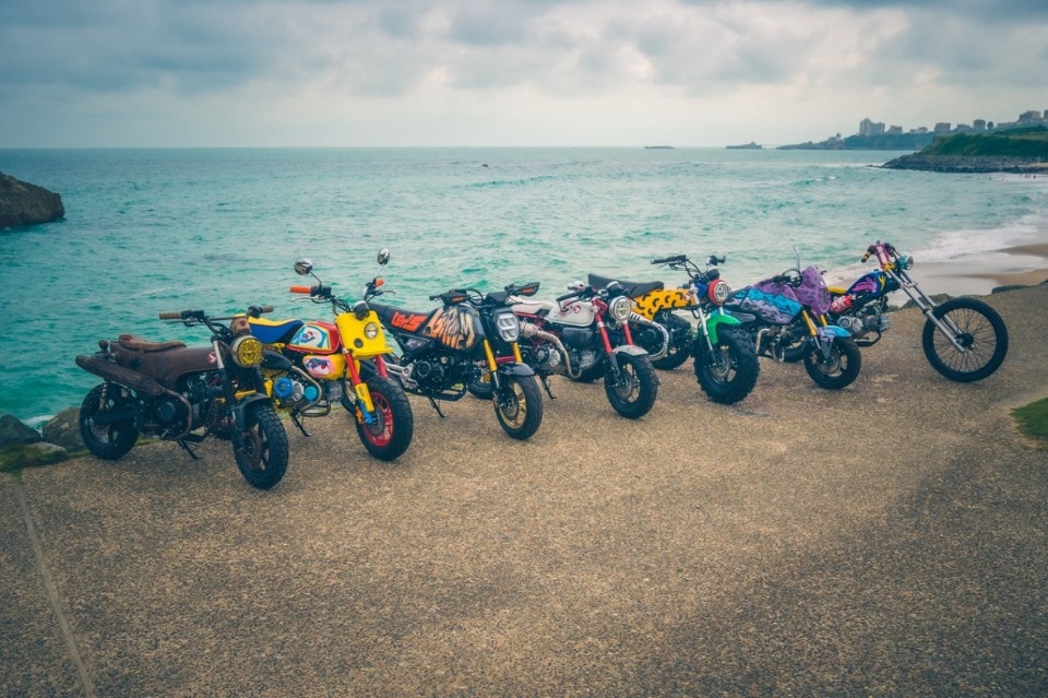 Honda al Wheels and Waves di Biarritz con 7 minibike uniche