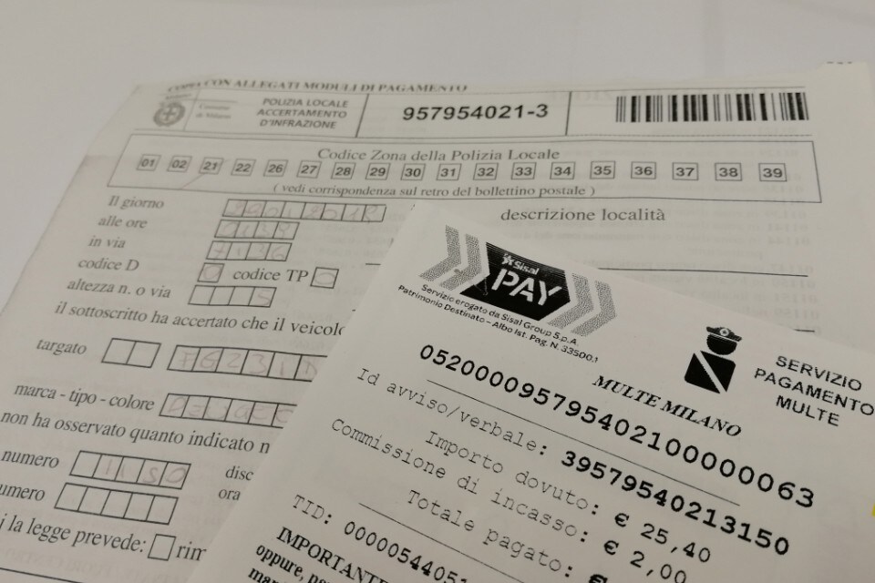 Multe: da oggi sono più care