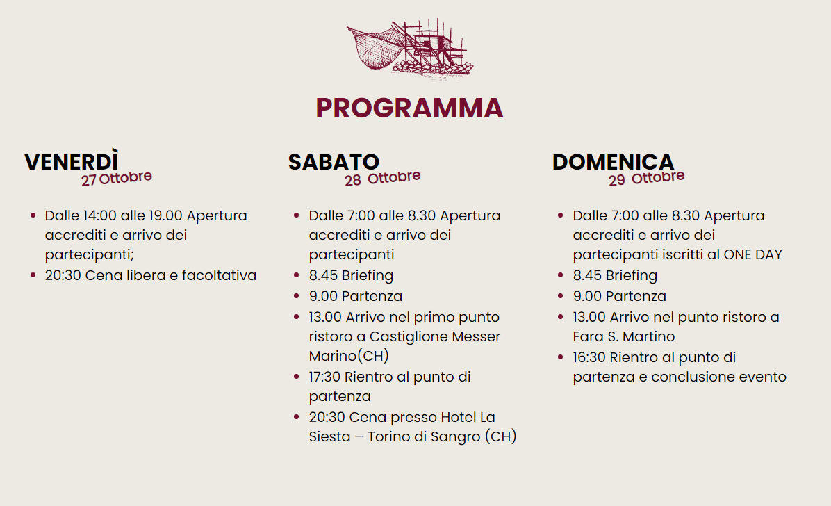 Sterrare è Umano: a fine ottobre il "Rally dei Trabocchi'"