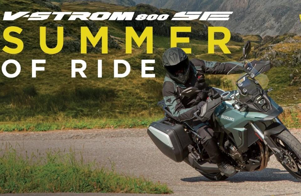 "Summer of Ride" Suzuki : V-Strom 800SE con cavalletto centrale e parabrezza maggiorato in omaggio