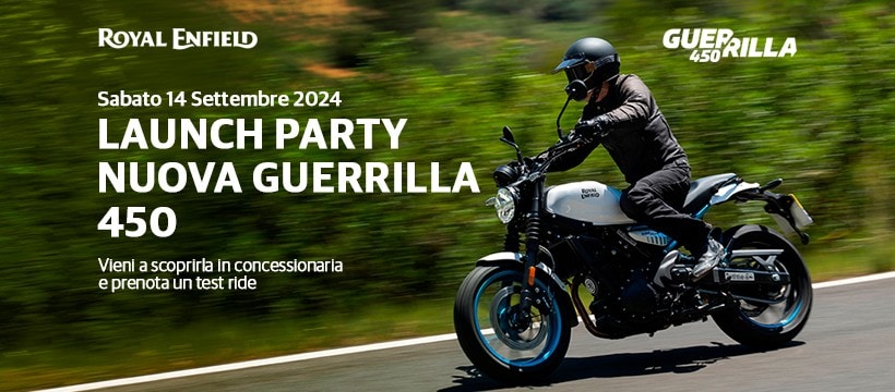 Launch Party nuova Guerrilla 450 Royal Enfield