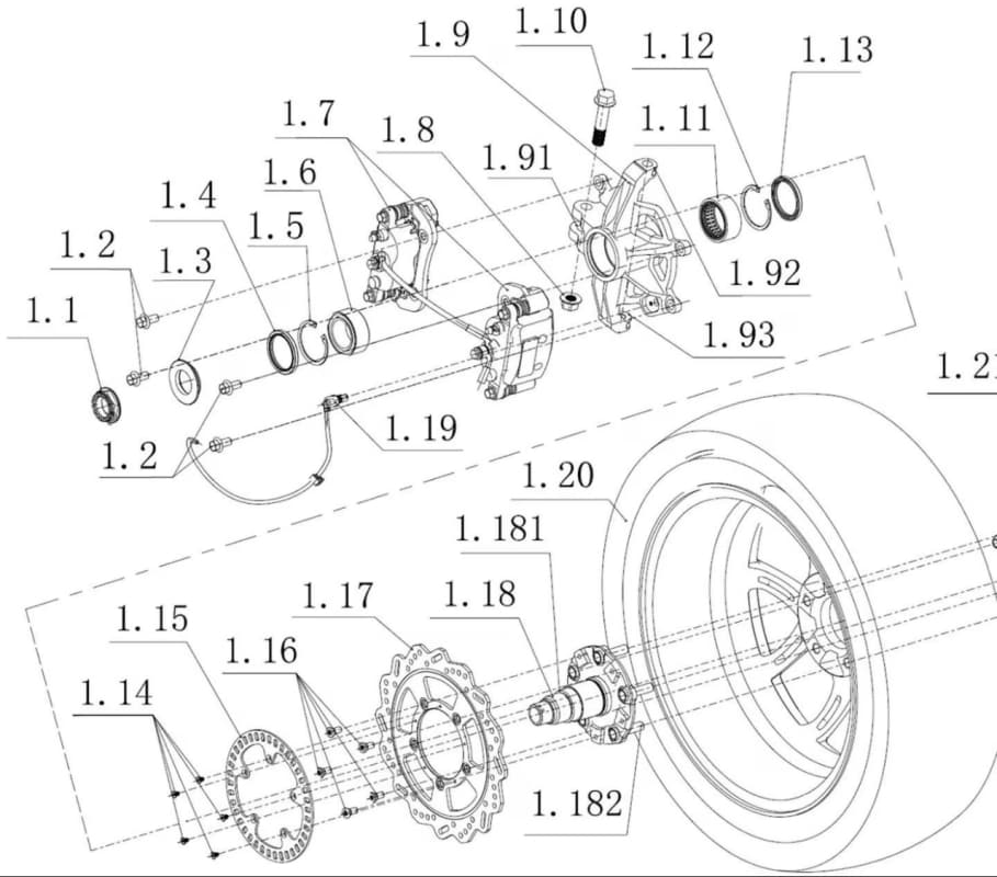 Zongshen sfida Bimota: sterzo nel mozzo con servosterzo e maxi pneumatico