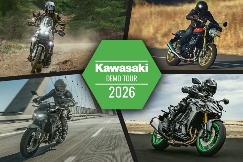 Al via il Kawasaki Demo Tour 2026: tutte le tappe e i modelli in prova