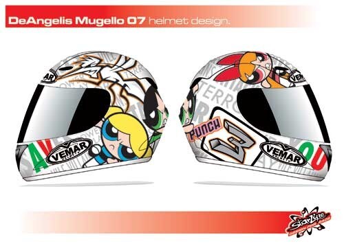 Grafiche cartoon per i caschi Vemar