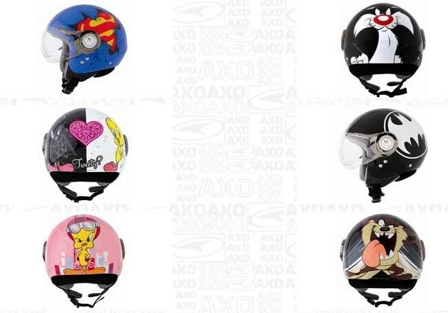 Sui caschi Axo arrivano i cartoni
