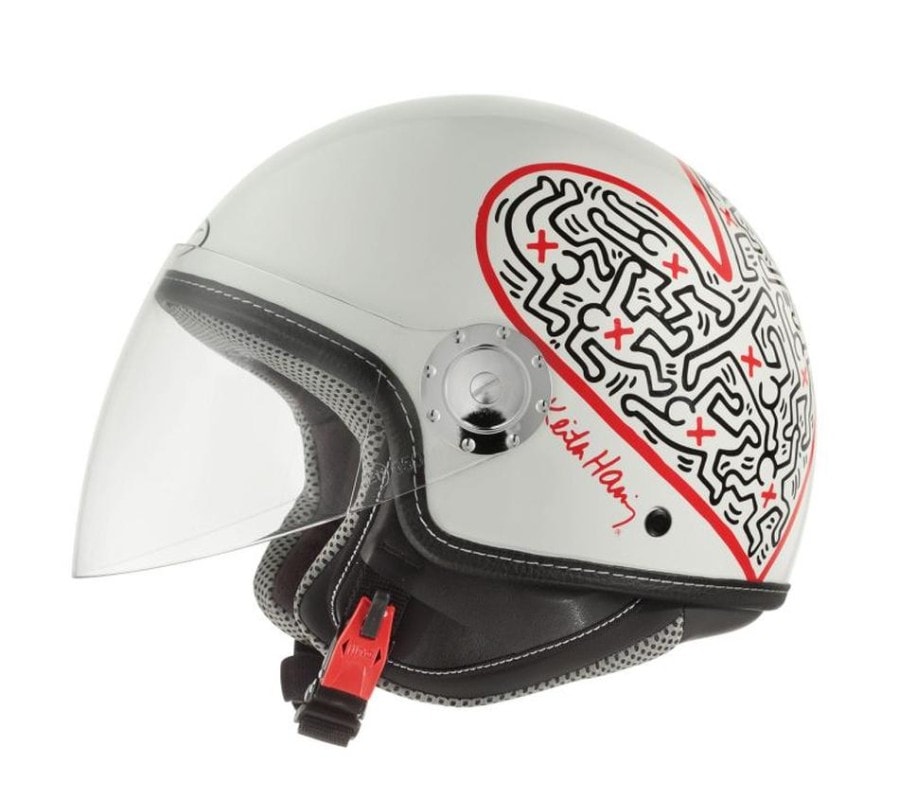 I graffitti di Haring sui caschi Axo