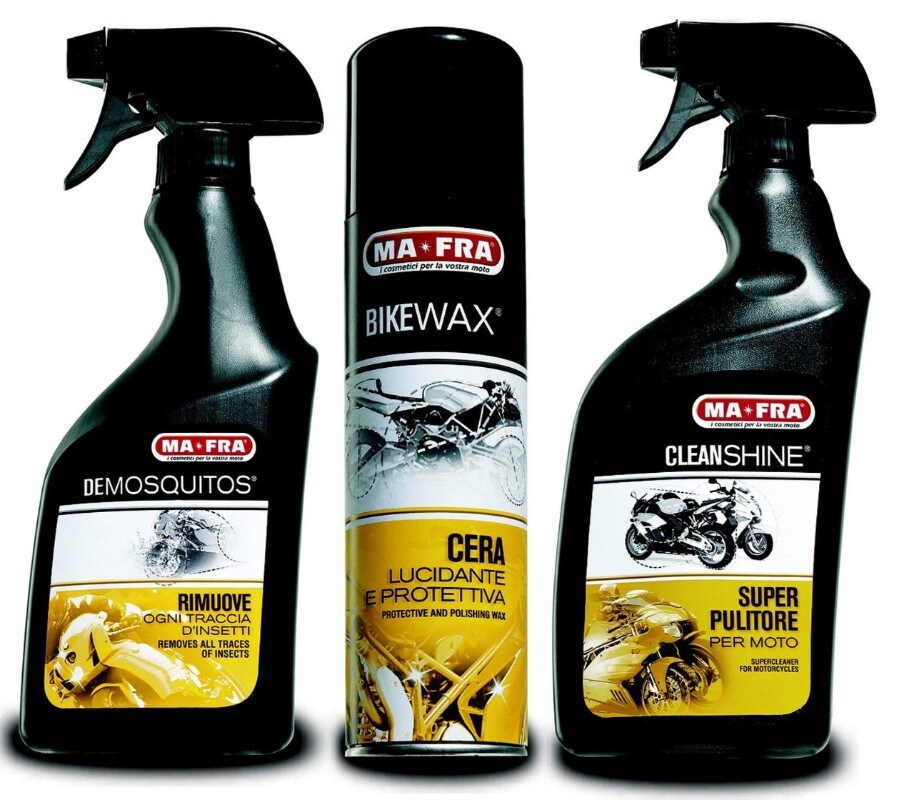 Da Ma-Fra i kit specifici per la pulizia della moto
