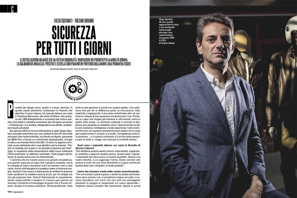 Su Dueruote di Aprile: il presente e il futuro di Tucano Urbano