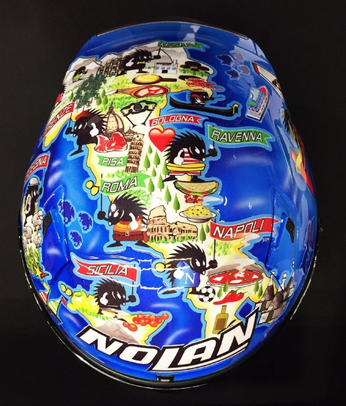 Nolan, il casco di Melandri è un'autentica rarità