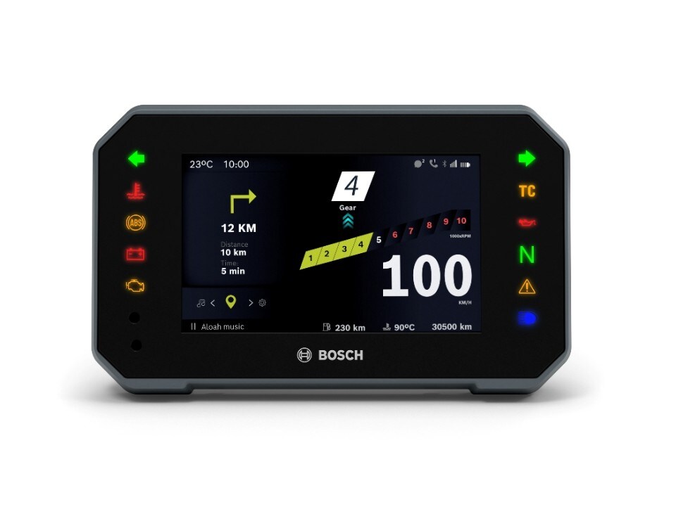Bosch presenta i display TFT compatti da 5" per moto