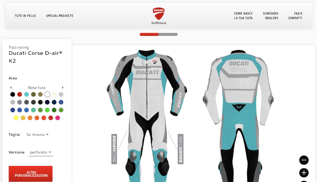 Ducati SuMisura, il programma di Borgo Panigale per dar vita alla tuta dei propri sogni